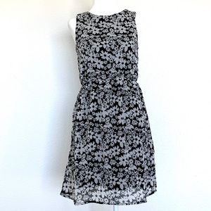 NWOT Black and White Floral Dress